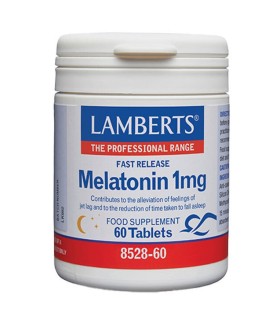 Lamberts Melatonin 1mg Fast Release Συμπλήρωμα Διατροφής Για τον Ύπνο Με Μελατονίνη 60tabs