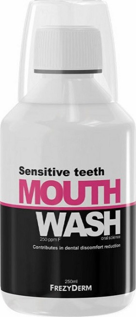 FrezyDerm Sensitive Teeth Mouthwash Στοματικό Διάλυμα για Ευαίσθητα Δόντια 250ml