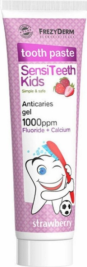 FrezyDerm SensiTeeth Kids Tooth Paste 1.000ppm Παιδική Οδοντόπαστα Κατα της Τερηδόνας 6+ 50ml