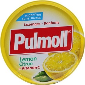 Pulmoll Lemon & Vitamin C Καραμέλες με Λεμόνι & Βιταμίνη C 45g