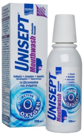 Intermed Unisept Mouthwash Αντιμικροβιακό Στοματικό Διάλυμα 250ml