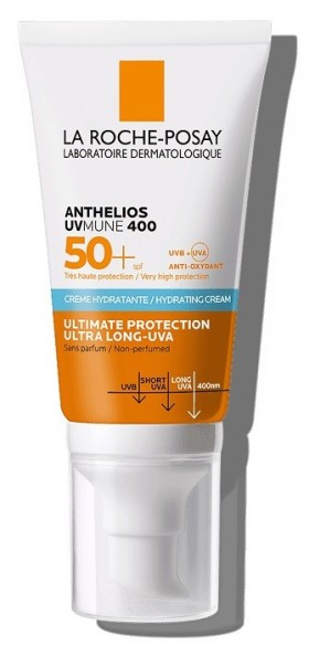 La Roche Posay Anthelios UVMune 400 Hydrating Cream spf50+ Αντηλιακό Προσώπου για Ευαίσθητο Δέρμα Χωρίς Άρωμα 50ml