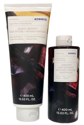 Korres Promo Αφρόλουτρο Δαμάσκηνο 400ml & Body Butter Δαμάσκηνο 400ml