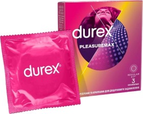 Durex Pleasure Max Προφυλακτικά με Ραβδώσεις 3τμχ