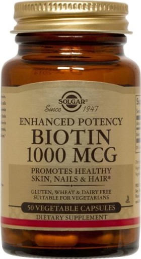 Solgar Biotin Βιοτίνη 1000mg 50Veg. Caps