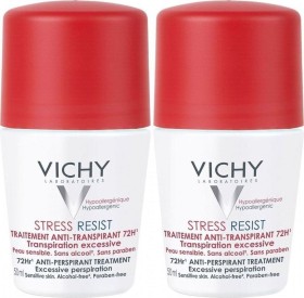 Vichy Stress Resist 72h Αποσμητικό Roll-On για Έντονη Εφίδρωση 2x50ml