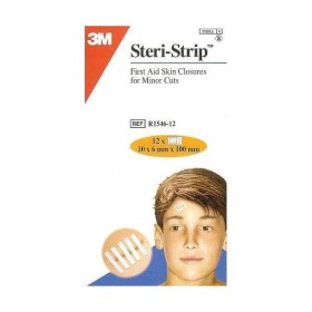 3M Steri-Strip Αυτοκόλλητες Ταινίες Συγκράτησης Δέρματος 6mm x 100mm 1τμχ