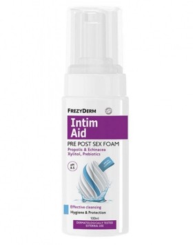 Frezyderm Intim Aid Pre Post Sex Foam Ph4.5 Αφρός Καθαρισμού Ευαίσθητης Περιοχής Πριν την Έναρξη Σεξουαλικών Επαφών 100ml