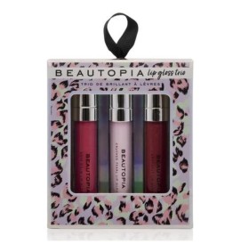 Beautopia Lip Gloss Trio Σετ Δώρου 3 τεμ