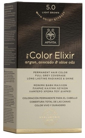 Apivita My Color Elixir Βαφή Μαλλιών 5.0 Καστανό Ανοιχτό