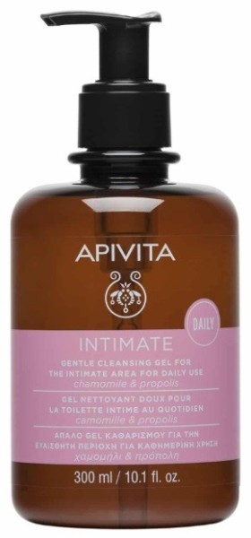 Apivita Intimate Daily Απαλό Tζελ Καθαρισμού για την Ευαίσθητη Περιοχή 300ml