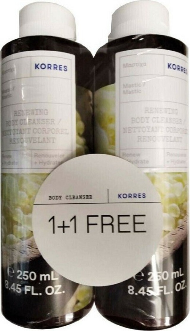 Korres Body Cleanser Αφρόλουτρο Μαστίχα 250ml 1+1 ΔΩΡΟ