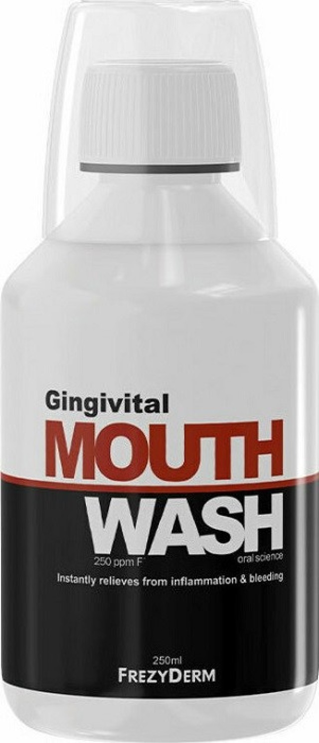 FrezyDerm Gingivitis Mouthwash Στοματικό Διάλυμα Κατά της Ουλίτιδας 250ml