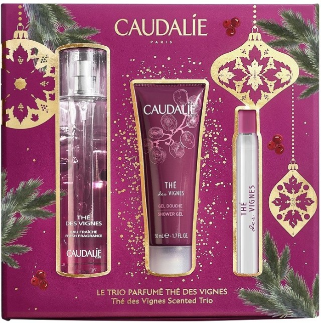 Caudalie Le Trio Parfume The des Vignes Γυναικείο Άρωμα 50ml & Shower Gel 50ml &  The des Vignes Γυναικείο Άρωμα 10ml