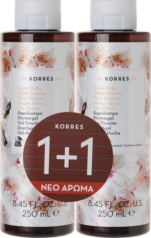 Korres Αφρόλουτρο Λευκά Άνθη (1+1ΔΩΡΟ) 2x250ml