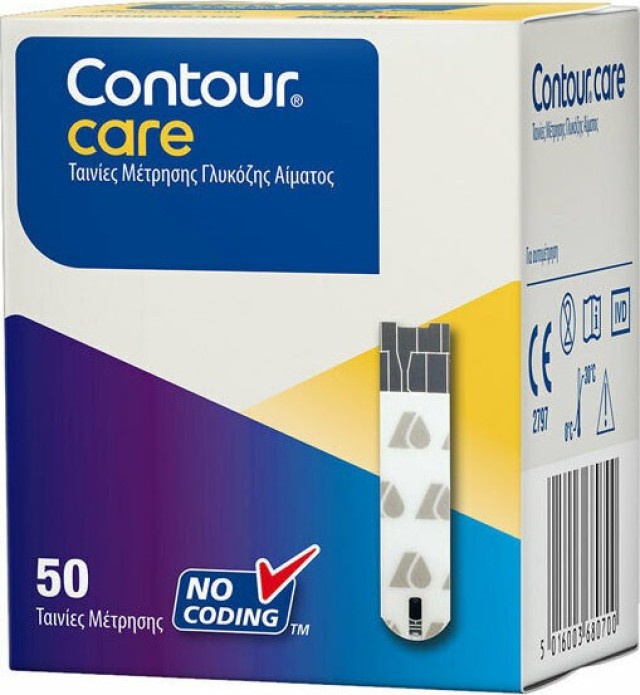 Ascensia Contour Care Ταινίες Μέτρησης Γλυκόζης Αίματος 50τμχ