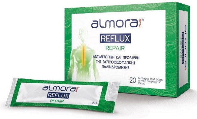 Elpen Almora Plus Reflux Repair για την Αντιμετώπιση & Πρόληψη της Γαστροοισοφαγικής Παλινδρόμησης 20φακελίσκοι
