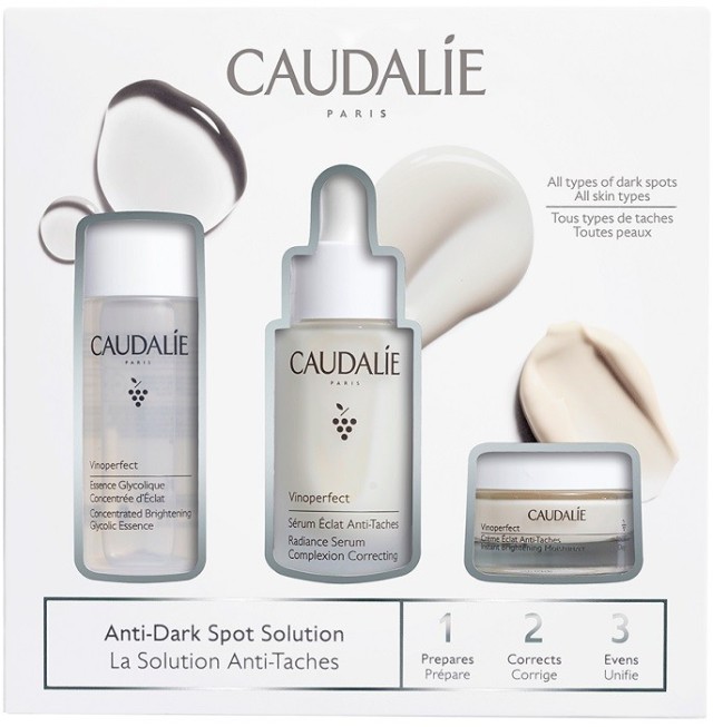 Caudalie Vinoperfect Promo Radiance Serum 30ml & Glycolic Essence 50ml & Moisturizer 15ml