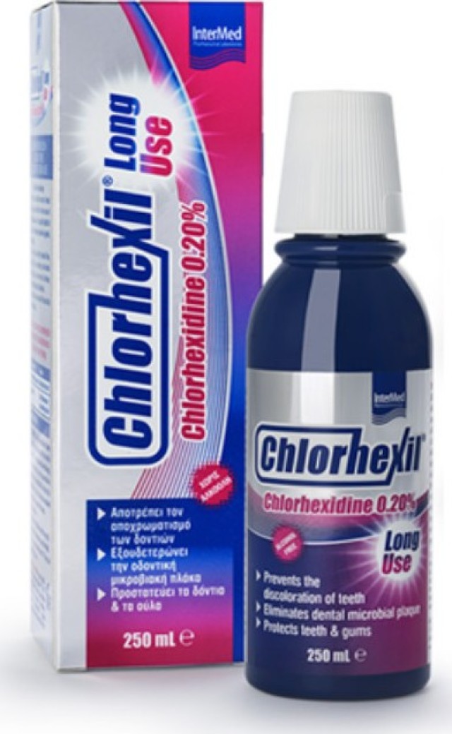 Chlorhexil 0.20% Mouthwash Long Use Στοματικό Διάλυμα 250ml