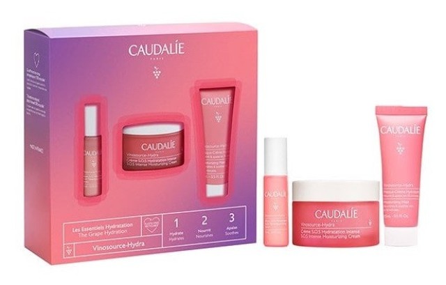 Caudalie Vinosource-Hydra Promo S.O.S. Moisturizing Cream Κρέμα Προσώπου 50ml & S.O.S. Serum 10ml & Moisturizing Mask 15ml