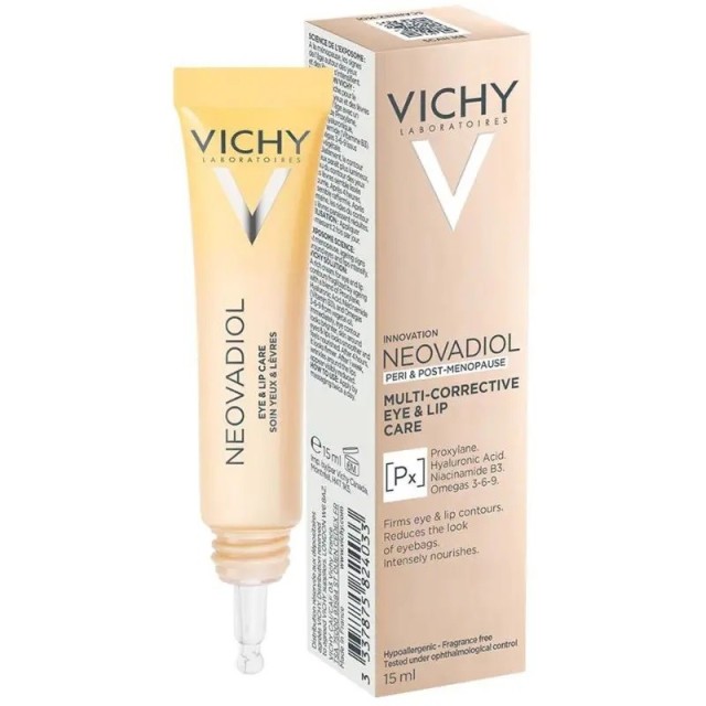 Vichy Neovadiol Multi-Corrective Αντιγηραντική Κρέμα Πολλαπλής Προστασίας Για Μάτια & Χείλη 15ml