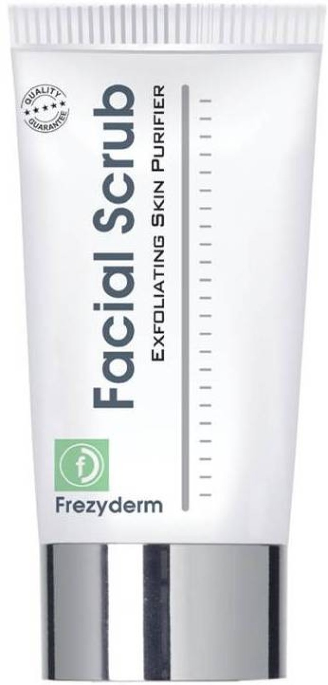 FrezyDerm Facial Scrub Τζελ Καθαρισμού και Απολέπισης 100ml