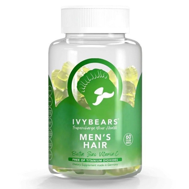 IvyBears Mens Hair Ζελεδάκια για Δυνατά Μαλλιά 60 ζελεδάκια