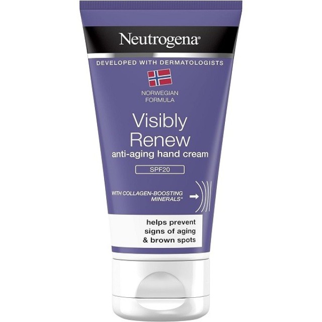 Neutrogena Visibly Renew Anti-Aging Hand Cream Spf20 Αντιγηραντική Κρέμα Χεριών 75ml
