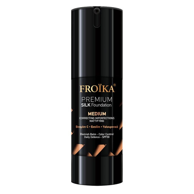 Froika Premium Silk Foundation Medium Spf30 Make Up Σε Μέτρια Απόχρωση 30ml