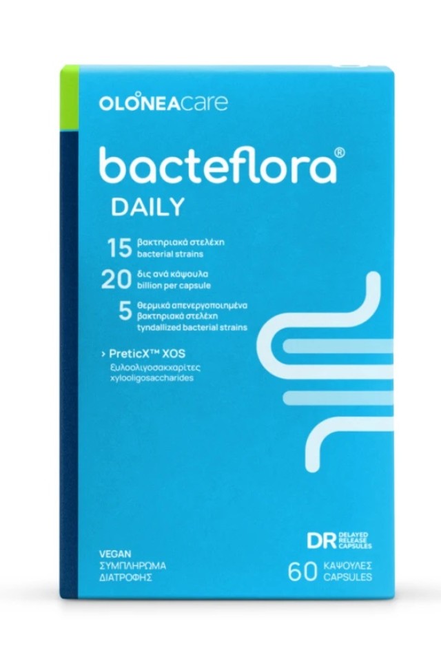Olonea BacteFlora Daily με Προβιοτικά για Κάθε Μέρα 60φυτοκάψουλες