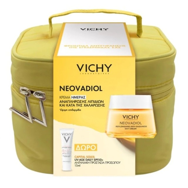 Vichy Neovadiol Promo με Κρέμα Ημέρας Replenishing Anti-Sagginess Day Cream + δώρο Uv-Age Daily spf50+ 15ml