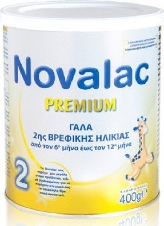 Novalac Premium 2 Γάλα 2ης Βρεφικής Ηλικίας από τον 6ο Μήνα έως τον 12ο Μήνα 400gr