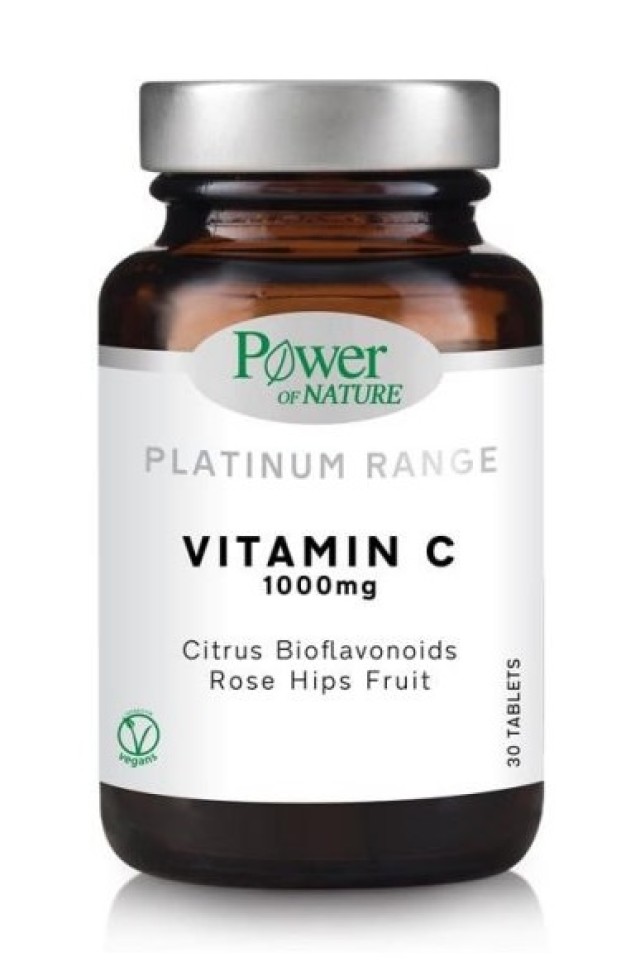 Power Health Platinum Range Vitamin C 1000mg Συμπλήρωμα Διατροφής Βιταμίνης C 30 ταμπλέτες