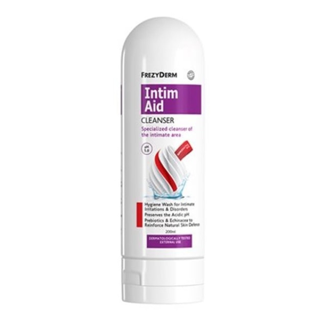 Frezyderm Intim Aid Cleanser ph 5.0 Εξειδικευμένο Καθαριστικό της Ευαίσθητης Περιοχής 200ml