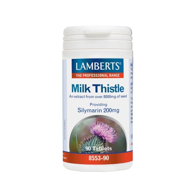 Lamberts Milk Thistle 8500mg Τιτλοδοτημένο Εκχύλισμα Γαϊδουράγκαθου 90Tabs