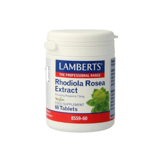 Lamberts Τιτλοδοτημένο Εκχύλισμα Rhodiola Rosea Vegan 60Tabs